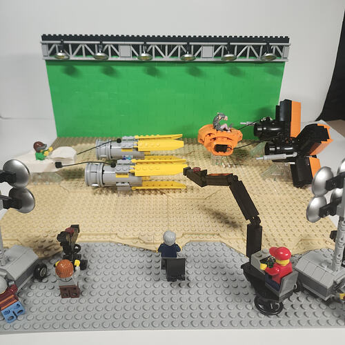 le tournage de la course