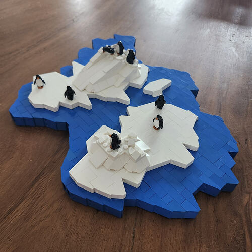 pinguoins sur la banquise