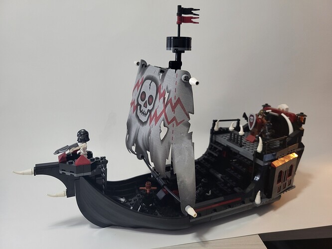 Skeleton army warship